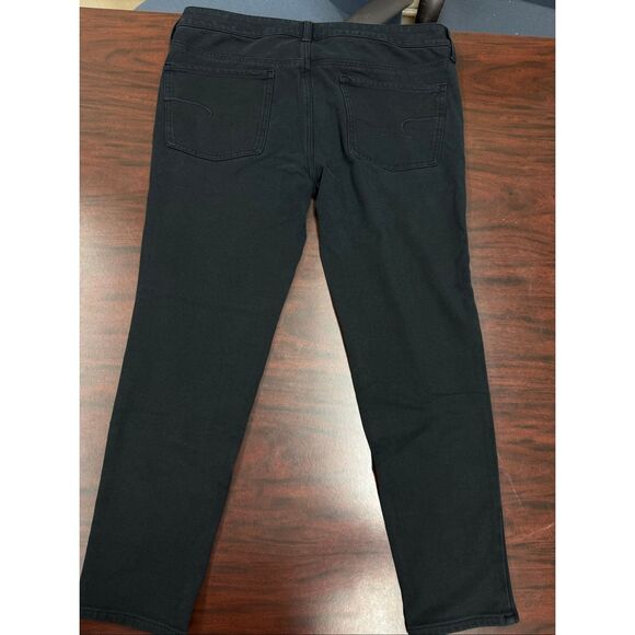 American Eagle Black Super Stretch AEO Knit Jegging Size 14 Short - Picture 4 of 10